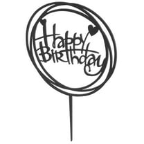 Worgeous Black Cake Love Insert Decoration Toppers Elegant