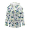 thumbnail image 5 of FOR U DESIGNS Colorful Butterfly Pullover Hoodies for Women Oversized Hoodie Size XL Ladies Hooded Pullover Sweatshirt Long Sleeve Sportswear Down-Shoulder Collar Tops, 5 of 7