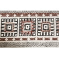 thumbnail image 3 of Casavani Flat Weave Kilim Geometric yoga Mat Brown Kitchen Area Rug 10x18 Feet, 3 of 5