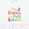 thumbnail image 4 of Inktastic Grammy and Papa Love Me Girls Baby Dress, 4 of 5