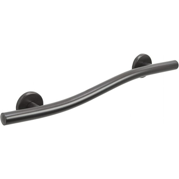 Wave Grab Bar for Bathroom Shower Toilet Steps Home/304 Stainless Steel/Oil Rubbed Bronze/Left/ 24"