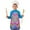 Colorful Tie Dye, variant on Rainbow Tie Dye Mandala Pattern Kids Aprons for Girls and Boys,Adjustable Neck Strap Toddler Aprons for Kids Cooking Baking
