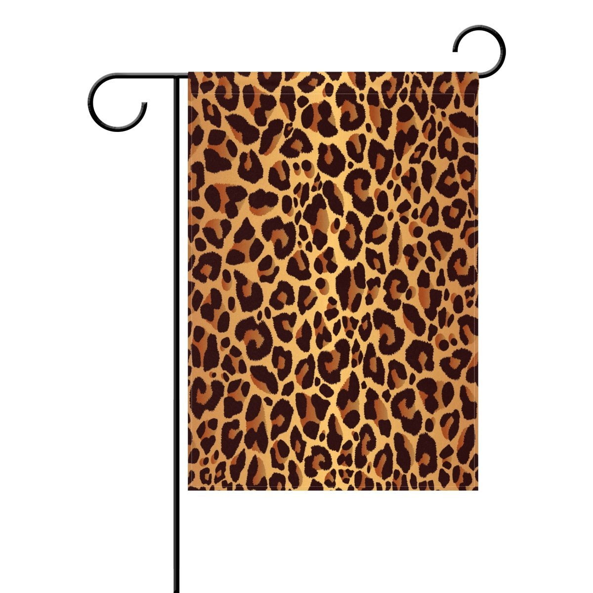 Funny Leopard Print Garden Flag