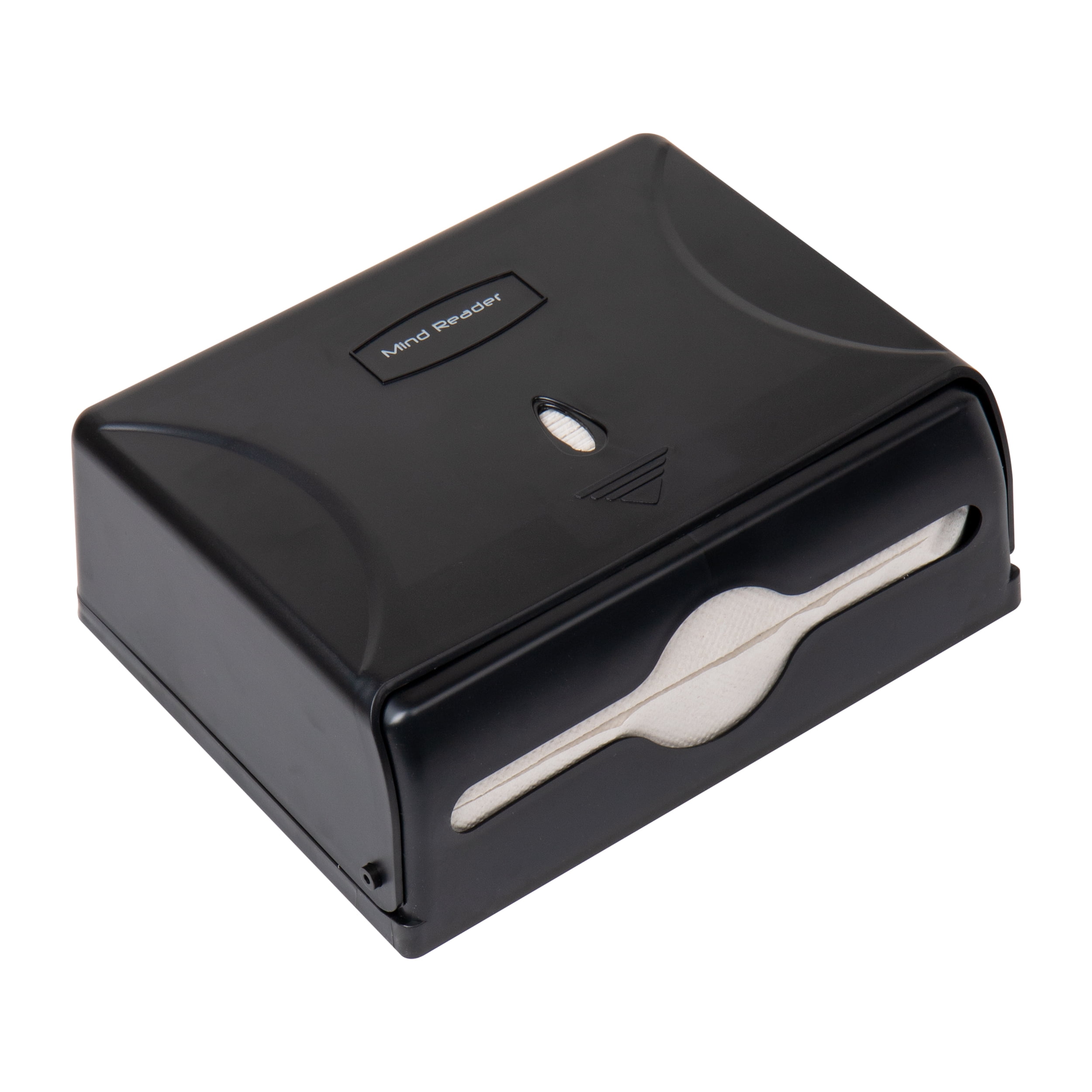 Mind Reader Multi-Fold Paper Towel Dispenser, Paper Towel Holder, Black