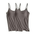 thumbnail image 1 of Timegard 2 Pcs Débardeurs pour Femmes avec Soutien-Gorge Intégré Grande Taille Col Rond Doux Sans Manches Pyjamas Vêtements de Détente, 1 of 5