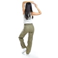 thumbnail image 3 of Jeans Wide Leg Con textura Roman Fashion verde militar 11, 3 of 6