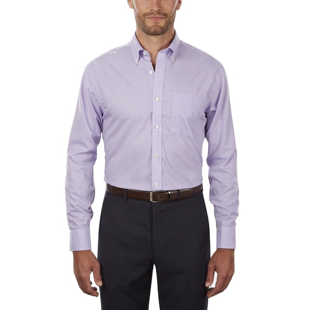 Camisa de vestir Tommy Hilfiger, corte regular, a cuadros vichy, no planchados, para hombre