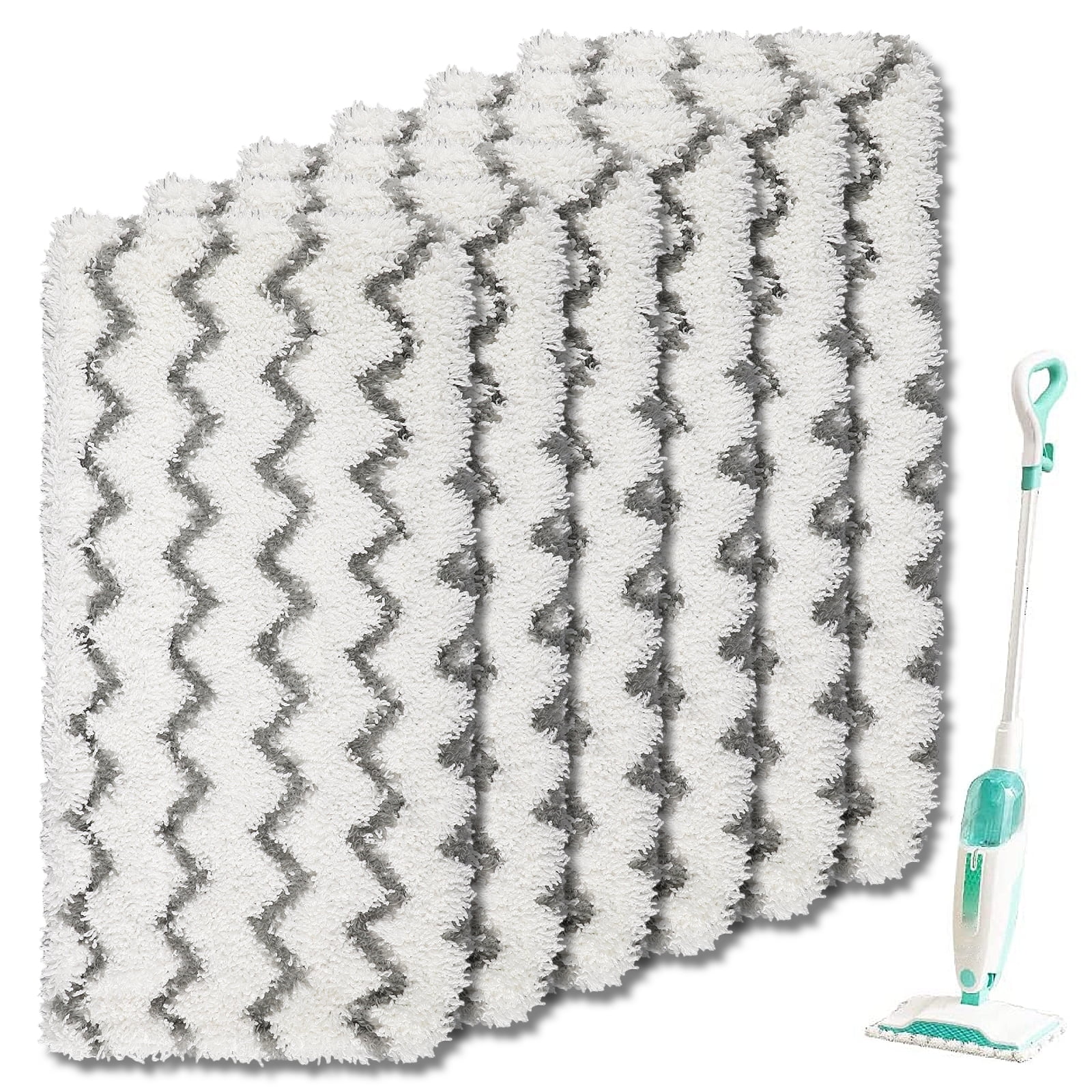 EEEkit 6pcs Microfiber Steam Mop Replacement Pads Fit for Shark Vacuum