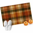thumbnail image 2 of 2x3 Washable Area Rugs,Vintage Fall Brown Lattice Plaid Non-Slip Soft Rug Large Indoor Carpet,Autumn Buffalo Check Linen Floor Rugs for Home Living Room Bedroom Dining Room Office, 2 of 9