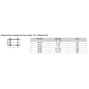 Viega ProPress 1-1/4 Press Coupling without Stop in Copper - 78187