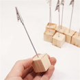 thumbnail image 5 of 10 PCS Memo Holder Pine Base Message Clip Vertical Note Holder, 5 of 5