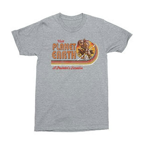 Predator Visit Planet Earth Adult T-Shirt