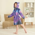 thumbnail image 4 of FORMRS Kids Bathrobe Unisex Hooded Robe Toddler Pajamas Sleepwear, Size 4-6T, Neon Jellyfish, 4 of 7