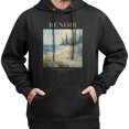 thumbnail image 3 of Sudadera con capucha con pintura al óleo de Renoir junto al mar, artística y retro, de algodón agradable para la piel, top informal unisex., 3 of 5