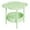 Green, variant on MOQIN 2-Tier Round Side Table, Outdoor Small Folding Accent Stand with Removable Tray, Portable Plastic Table for Balcony Patio Living Room, Nightstand for Bedroom