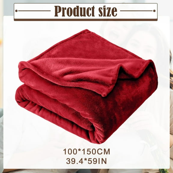 A Blanket And Comfortable Blanket Lightweight Plush Flannel Blanket Warm Plush Blanket Sofa Bed Hug Blanket