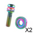 thumbnail image 1 of Perno de desviador delantero,Perno de desviador delantero de bicicleta de titanio con junta,Tornillo fijo de desviador de bicicleta profesional,Tornillos de fijación del desviador delantero de, 1 of 8