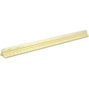 Alumicolor Aluminum Engineer Solid Drafting Scale, 12IN, Gold