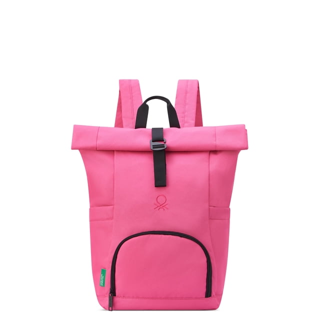 Mochila United Colors of Benetton Be Rolltop Rosa 15.6 pulgadas