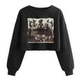 thumbnail image 5 of Women's Halloween Sweatshirts Witch Graphic Printed Long Sleeve Crop Tops Halloween Witch Crewneck Pullover Shirt, 5 of 5