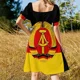 thumbnail image 5 of Vestido sin mangas con la bandera de la DDR Ropa estética Vestido mujer Vestido, 5 of 7