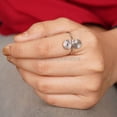 thumbnail image 2 of ELANZAA JEWELS- 925 Silver Spiral Ring Minimalist Twisted Band, Elegant Circle Silver Accessory by ELANZAA JEWELS, 2 of 7