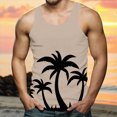 thumbnail image 2 of NOLDARES Men's Classic Tank Tops Sleeveless Workout Tees for Gym Fitness Weekend Casual(Beige,XXXL), 2 of 5