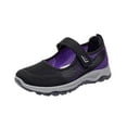 thumbnail image 2 of Women Elderly Mesh Sneakers Everyday Shoes Lightweight Flats Casual Sports Shoes 39 Black, 2 of 8