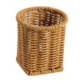 thumbnail image 2 of Boovnll Pen Holder Imitation Rattan Woven Pen Desktop Stationery Storage Basket Cutlery Tea Set Makeup Brush Storage Bucket Storage Basket Pencil Holder, 2 of 6