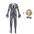 thumbnail image 3 of Nuevos monos de juego de rol para niños de B-Beetlejuice 2 + trajes de peluca, disfraz de niño, disfraz de BOB Astrid, ropa divertida para fiesta de Halloween para niña, 3 of 5