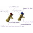 thumbnail image 4 of Pack de 2 válvulas de seguridad de llenado de refrigerante acoplamiento rápido aire acondicionado R410A R22 adaptador de enchufe,, 4 of 5