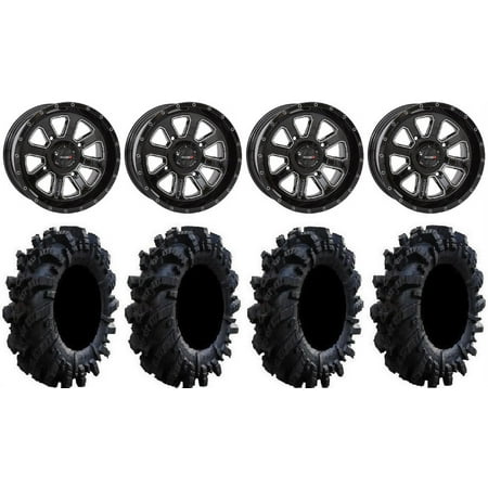 System 3 ST-4 Black 14 Wheels 26.5 Intimidator Tires Sportsman RZR Ranger