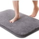 thumbnail image 1 of Alfombra de baño absorbente y antideslizante, agradable para la piel, lavable, 40 x 60 cm, gris, 1 of 1