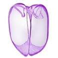 thumbnail image 4 of Foldable Up Easy Open Mesh Laundry Clothes Hamper Basket for College Dorm (Purple), 4 of 6