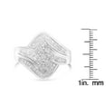 thumbnail image 6 of Sterling Silver 1ct TDW Diamond Bypass Cluster Ring (I-J, I2-I3), 6 of 8