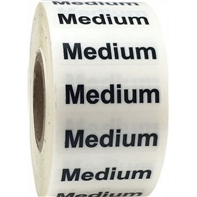 Autocollants en Bande de Taille Moyenne Transparents 1,25 x 5 Pouces de Large 125 Paquets InStockLabels.com