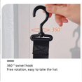 thumbnail image 3 of Rotating Coat Rack, Hanging Clothes Organizer, Wall Mounted Hat and Lanyard Holder, for Dormitory Storage, Closet Organization, and Entryway, by FAJHHA, 3 of 8