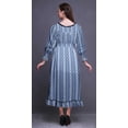 thumbnail image 4 of Bimba Tie-Dye Ladies Printed Boho Gypsy Summer Smocked Maxi Long BeachÂ&nbsp;Dress-X-Large, 4 of 5