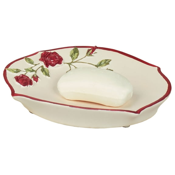 Vining Rose Soap Dish Pearl Pearl
