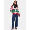 thumbnail image 3 of Women's Embellished Button Front Christmas Cardigan from Holiday Time, Sizes XS-XXXL, 3 of 6
