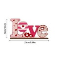 thumbnail image 6 of Valentine‘s Day Wooden Letter & Heart Table Decor - Romantic Centerpiece Scene Layout for Dining Table or Home, Unique Gift C, 6 of 9