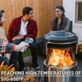 thumbnail image 2 of Solo Stove Yukon Pi Fire | Pizza Oven Accessory for Yukon Fire Pit, Incl. Carry Case & Cordierite Pizza Stone, Wood Burning Assembly, Stainless Steel, (H x Dia): 19.1 x 26.5 in, 2 of 7