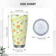 thumbnail image 4 of Salouo Tree Palms Lemon Print 20oz Tumbler with Lid,Stainless Steel Vacuum Insulated Tumbler Durable Insulated Coffee Mug Thermal Cup with Splash Proof Sliding Lid-Straw Three-piece Set, 4 of 8