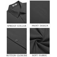 thumbnail image 6 of COOFANDY Mens Short Sleeve Shirts Button Down Tops Beach Spread Collar Summer Blouses, 6 of 6