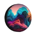thumbnail image 1 of Vsdgher Colorful Surreal Landscape for Spare Tire Cover, Tire Wheel Protector Wheel Cover Fit for Truck,Trailer,RV,SUV,Camper and Most Vehicle-15 inch, 1 of 6
