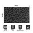 thumbnail image 5 of Black and Orange Leopard Print Washable Non Slip Indoor Door Mat, Decorative Entry Rug for Entrance, Bedroom, Kitchen, Bathroom, 20"x32", 5 of 6