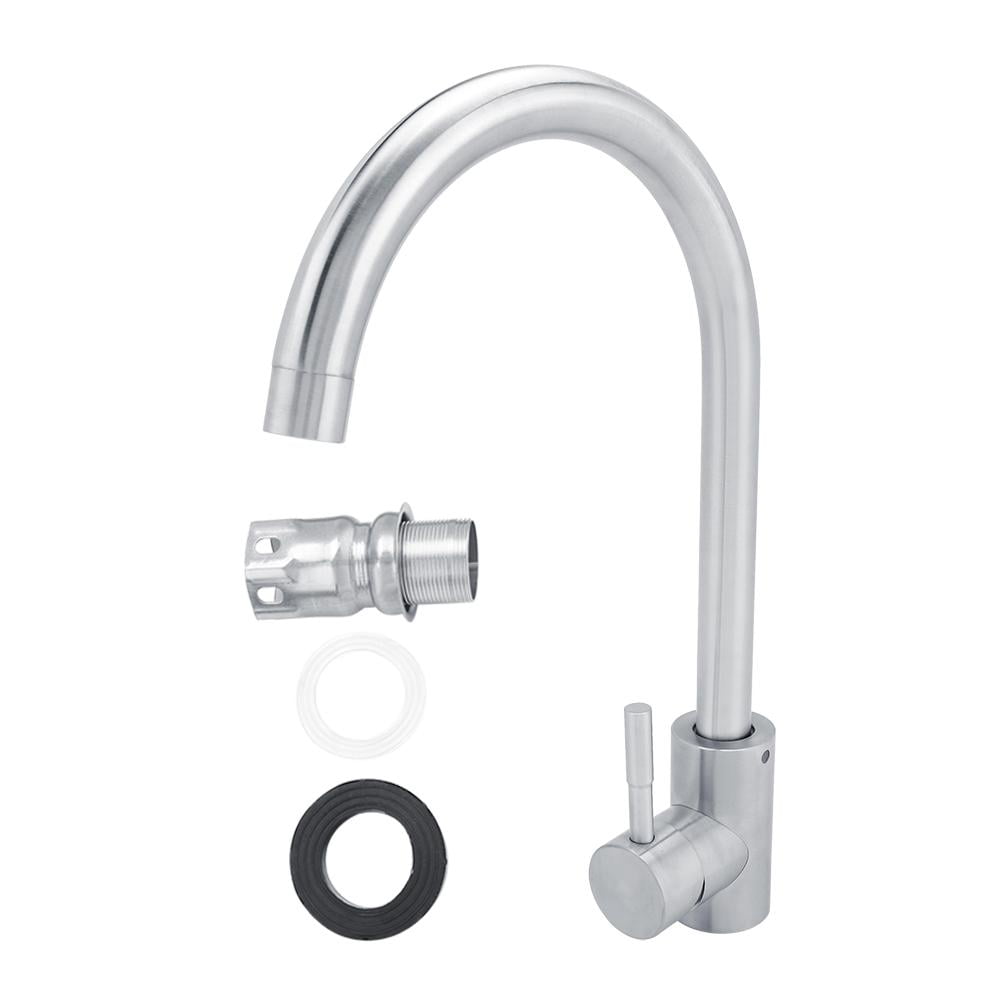 Mgaxyff Mix Tap,Stainless Steel Antirust Durable Standing Rotated Mix
