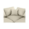 thumbnail image 6 of Meridian Furniture Comfy Cream Faux Leather Modular Sectional, 6 of 11