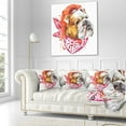 thumbnail image 3 of Designart Forever Friends Funny Dog - Animal Throw Pillow - 16x16, 3 of 5