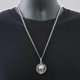 thumbnail image 3 of Collares de cristales reales con colgante de calavera Memento Mori Skullss collar realista festivo efecto 3D calavera de plata para hombres---Produ, 3 of 4